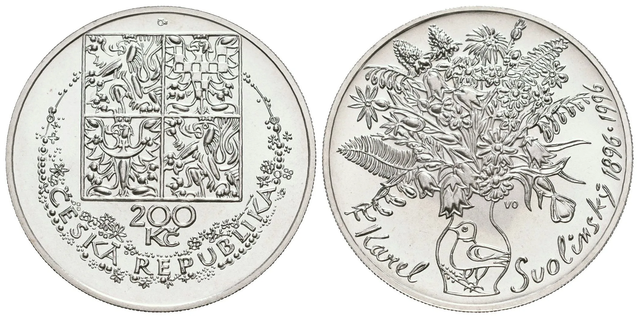 200 Kč 1996 - Karel Svolinský, kapsle, certifikát — 1