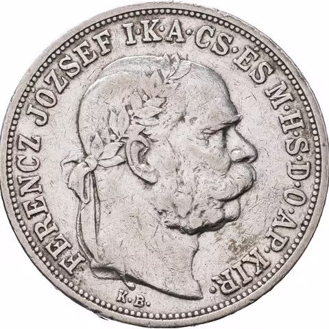 5 Koruna 1907 KB, 1908 KB, škr. a hranky, oběh_2 ks