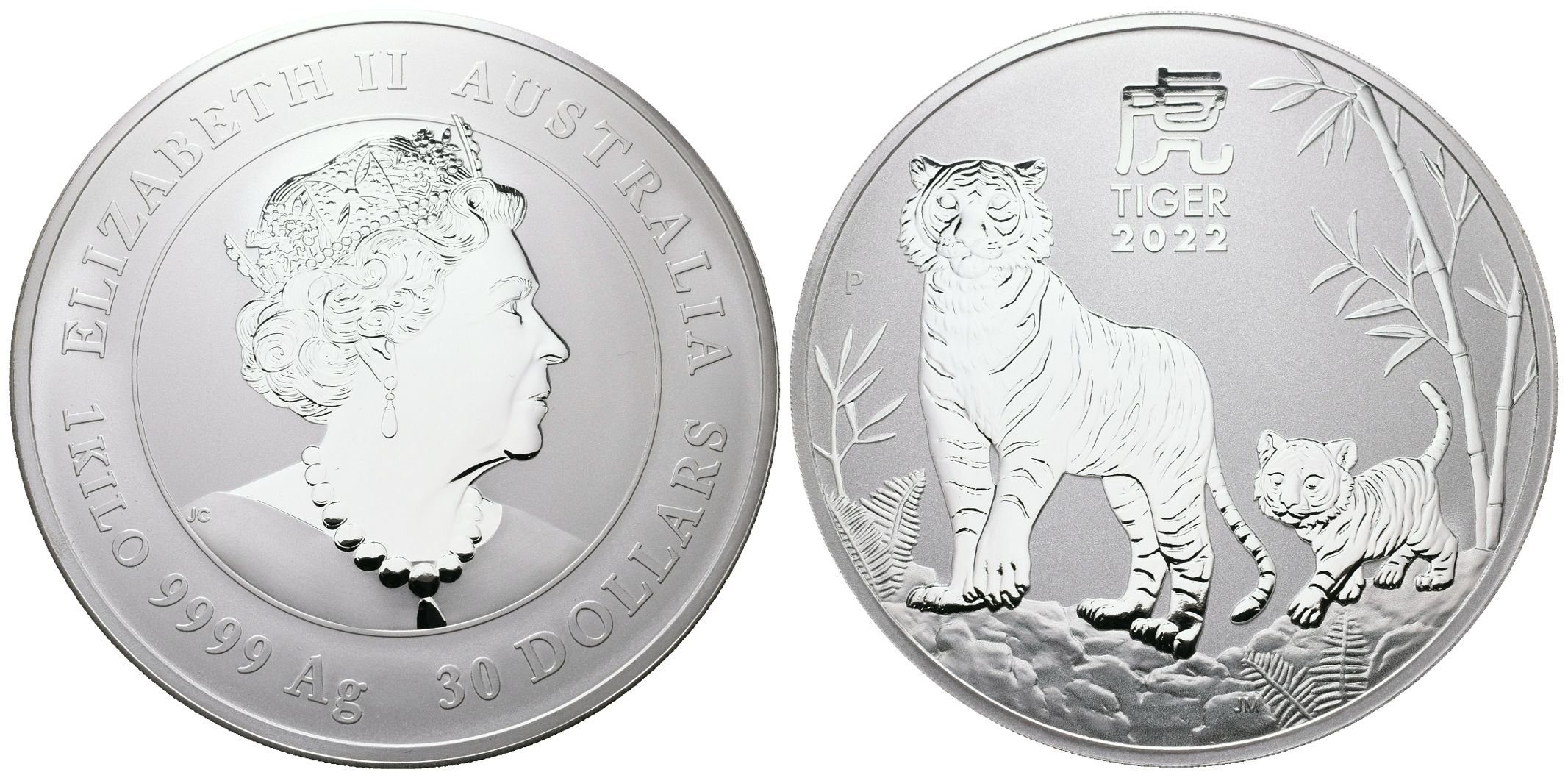 Austrálie, 30 Dollars 2022 - Rok tygra