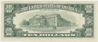 USA, 10 Dollars 1993, náhradní série *, Pick.493r - fotografie 2