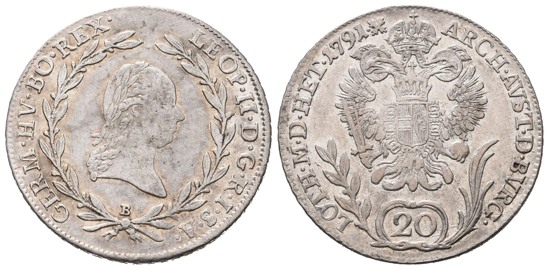 20 Krejcar 1791 B