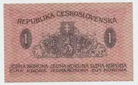 Československo, 1 Koruna 1919, série 145, Hej.7a - fotografie 2