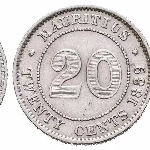20 Cents 1889 H-Heaton Birmingham, KM.11, pěkná zachovalost, patina