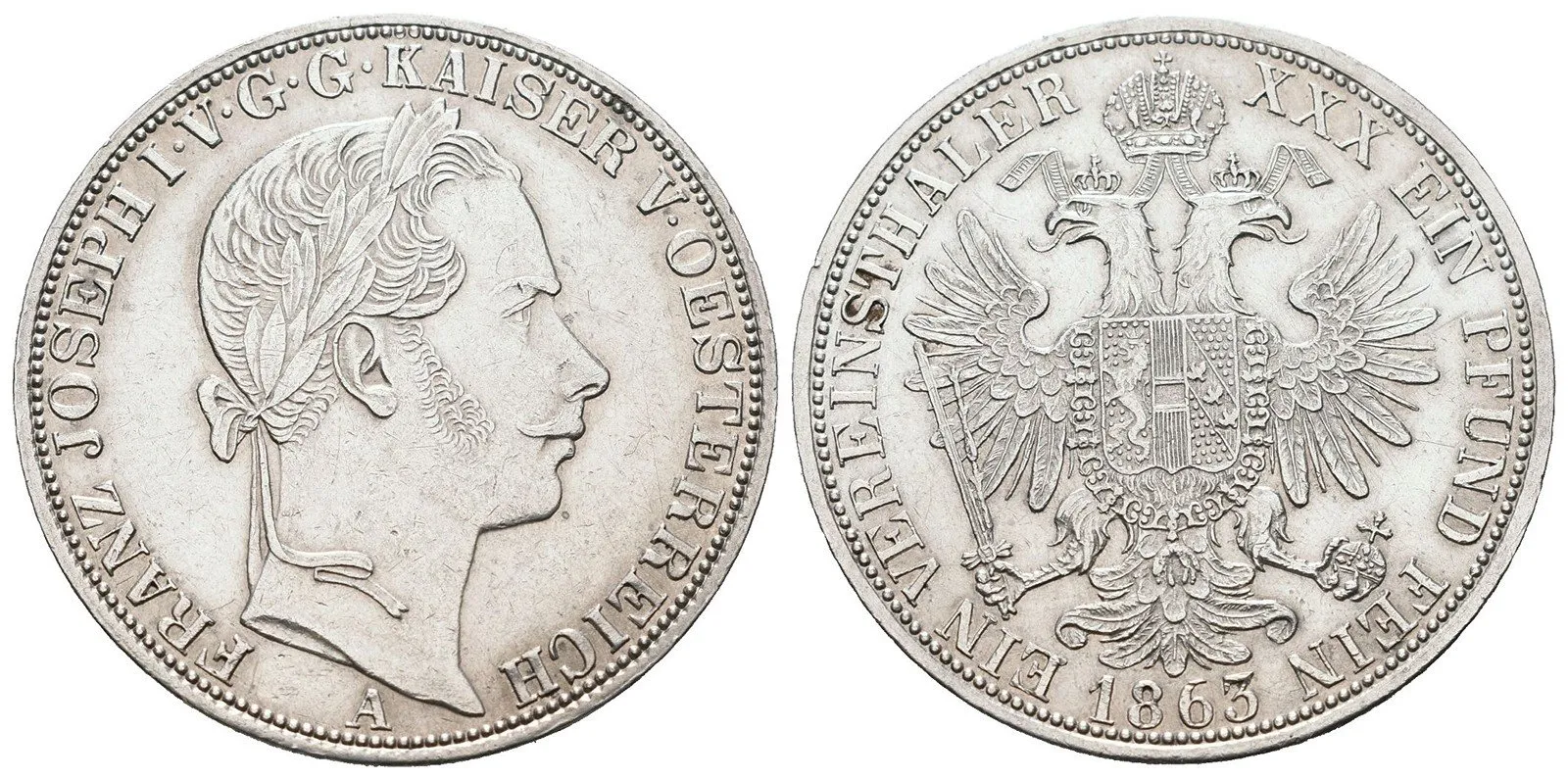 Rakouská a spolková měna, 1857 - 1892 — 1