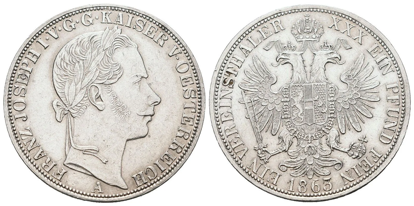 Rakouská a spolková měna, 1857 - 1892 — 1