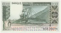Mauretánie, 1000 Ouguiya 1975, nevydaná, P.3C - fotografie 2