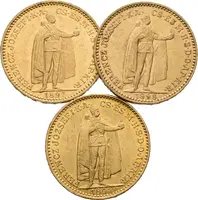 20 Koruna 1894 KB, 1897 KB, 1898 KB