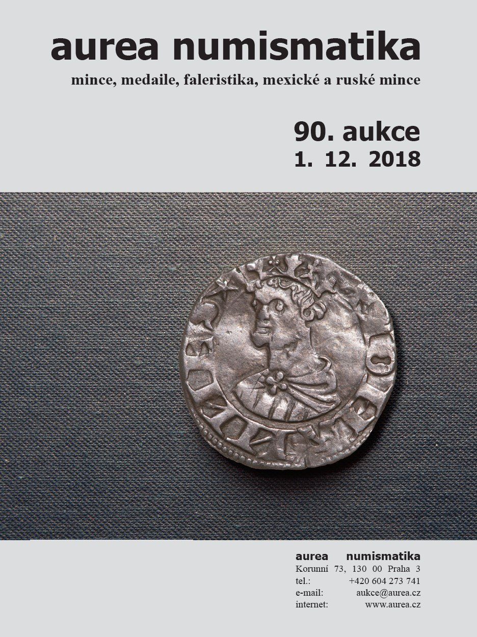 90. Aukce - mince, medaile, faleristika, mexické a ruské mince