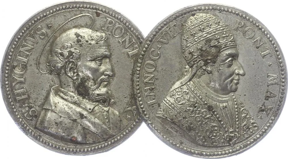 Vatikán - životopisné medaile, cca 18. století — 1