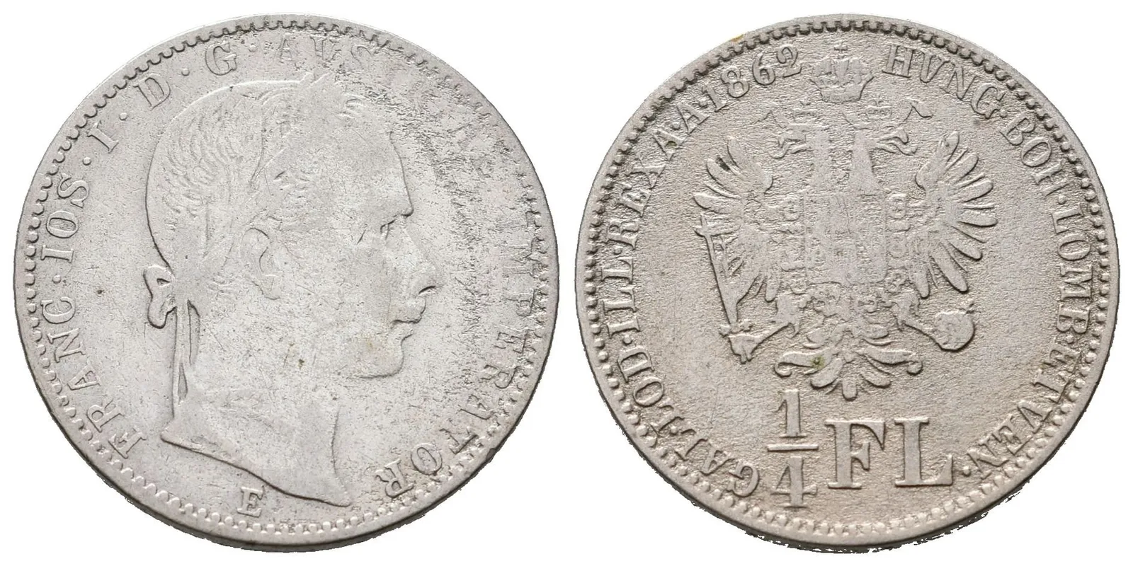 1/4 Zlatník 1862 E