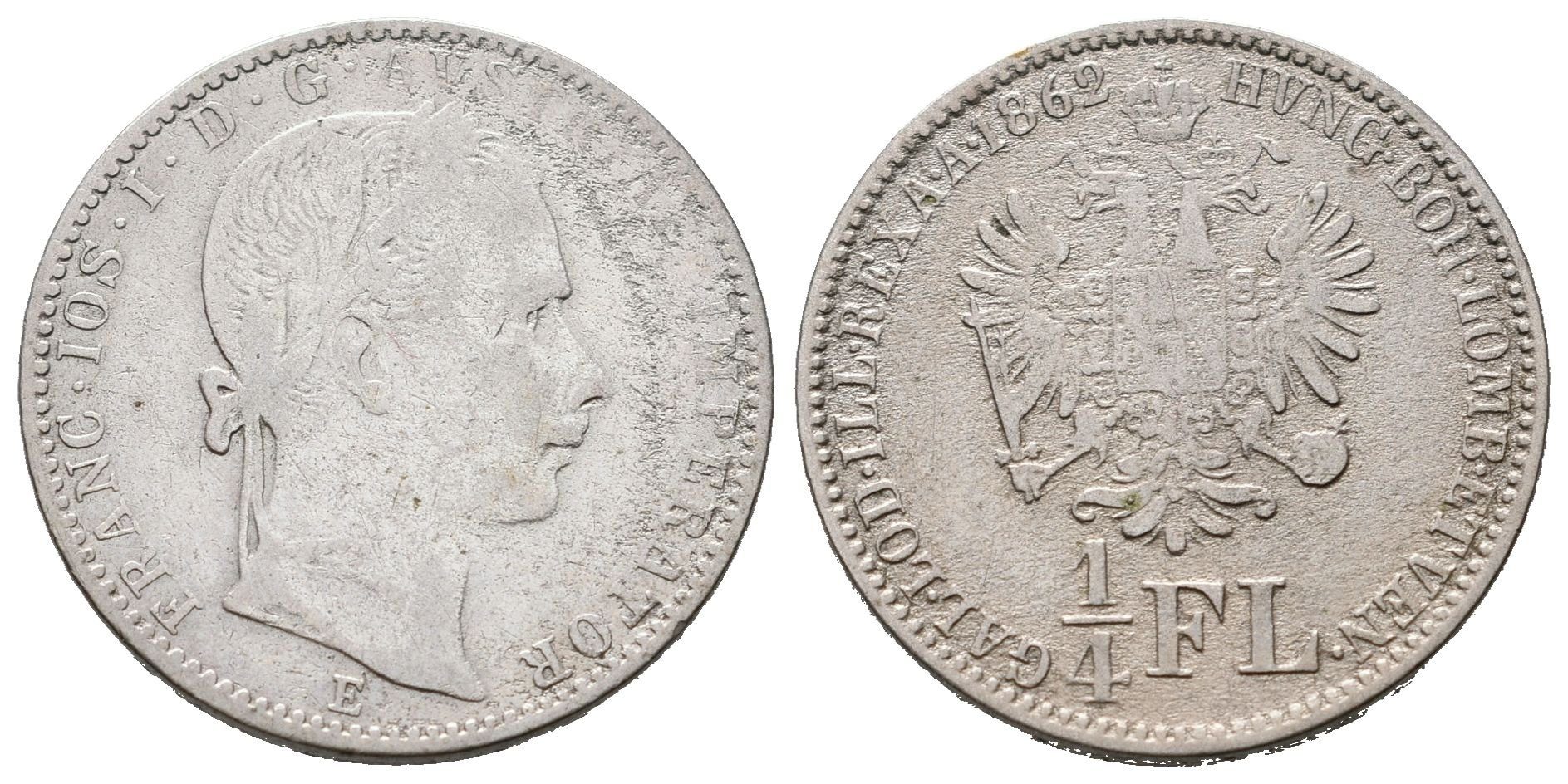 1/4 Zlatník 1862 E