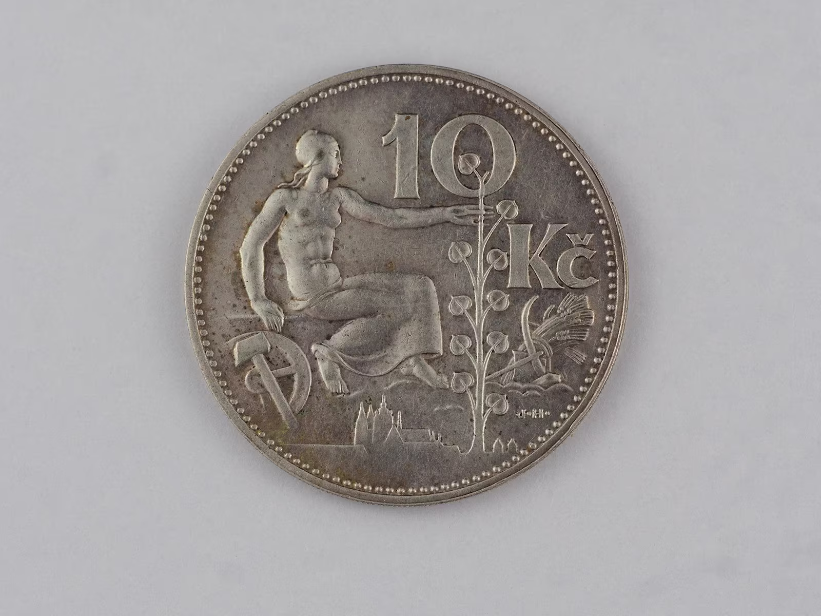 10 Kč 1933, Českoslovenksko, RR!
