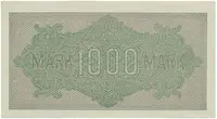 Německo, 1000 Mark 1922, vod. Wellen, 6-místné číslo, Ro.75q - fotografie 2