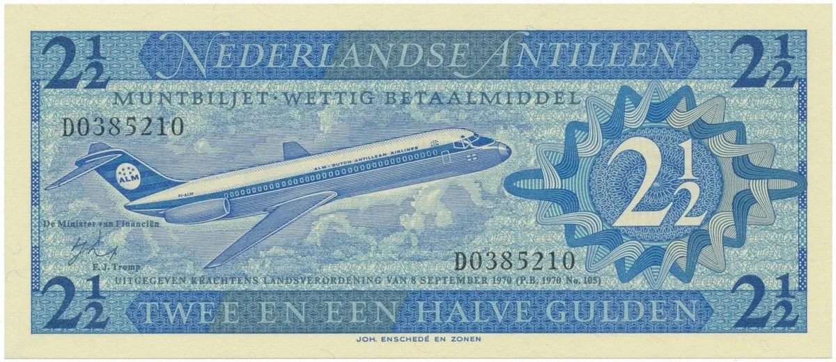 Nizozemské Antily, 2 1/2 Gulden 1970, P.21