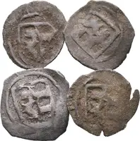 Pfennig se čtyřrázem - dobové padělky ke škodě oběhu (Cu)_4 ks — 1