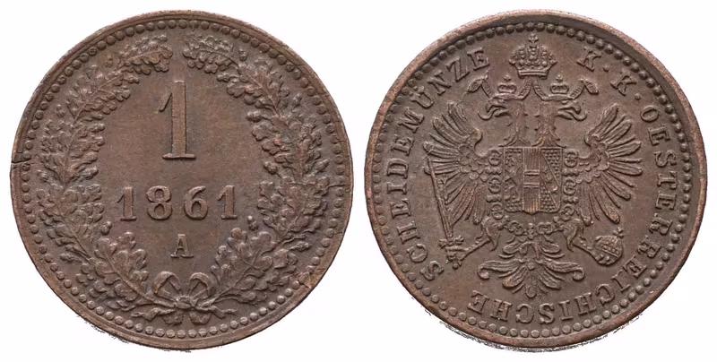 1 Krejcar 1861 A