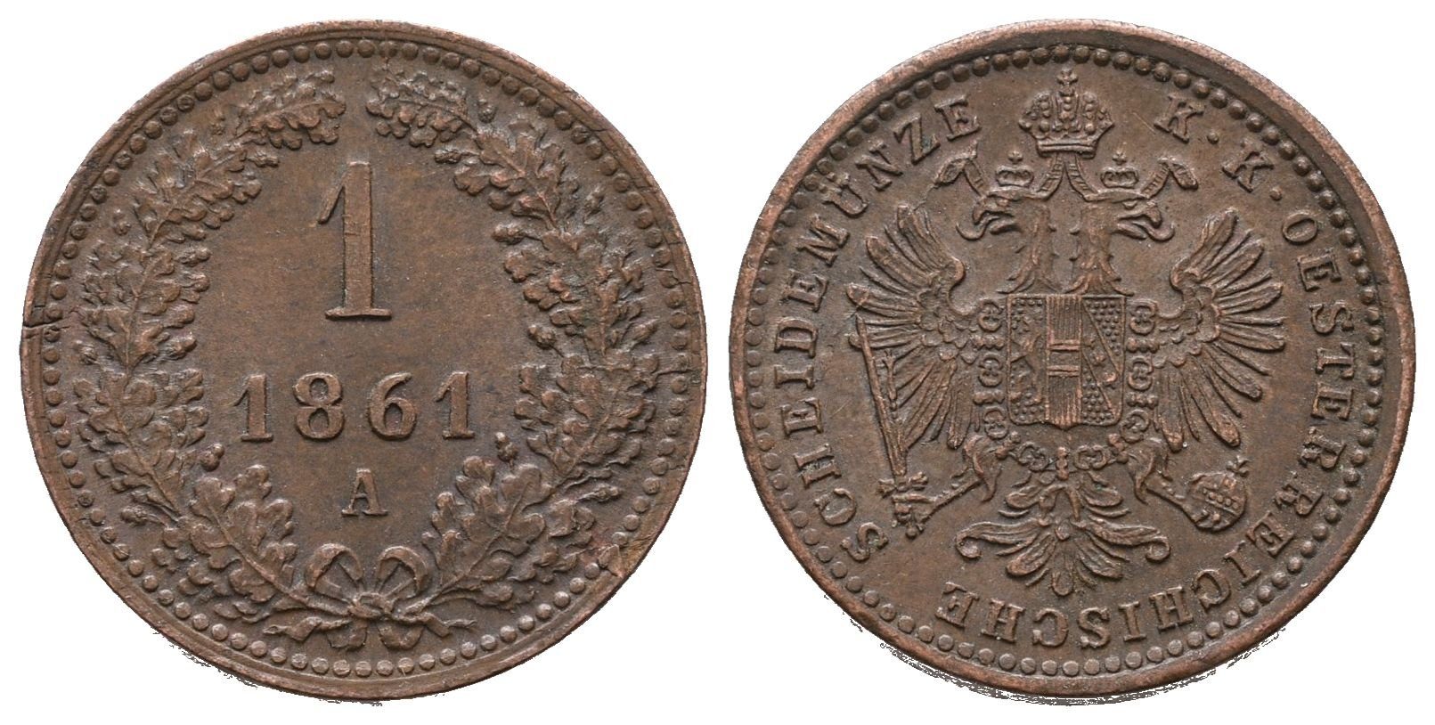 1 Krejcar 1861 A