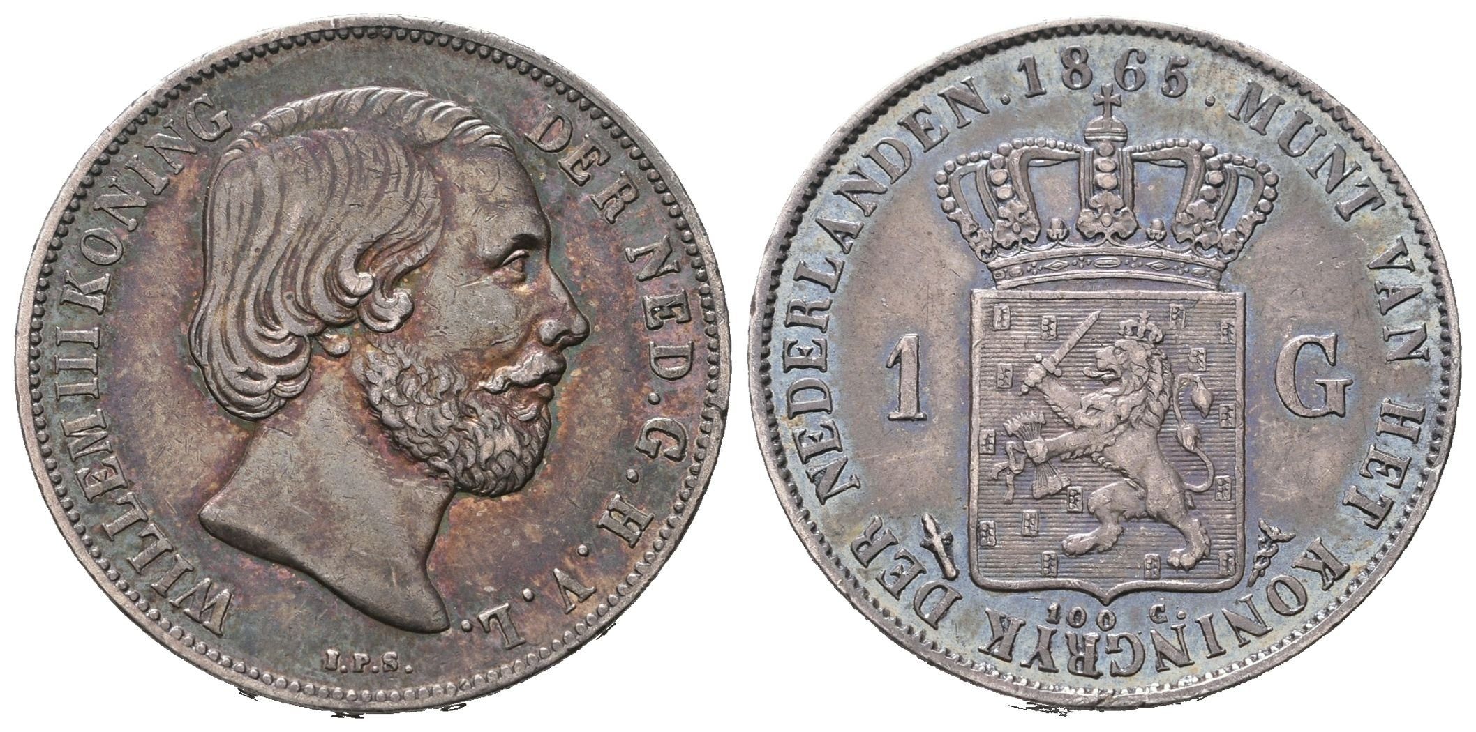 Nizozemí, Gulden 1865