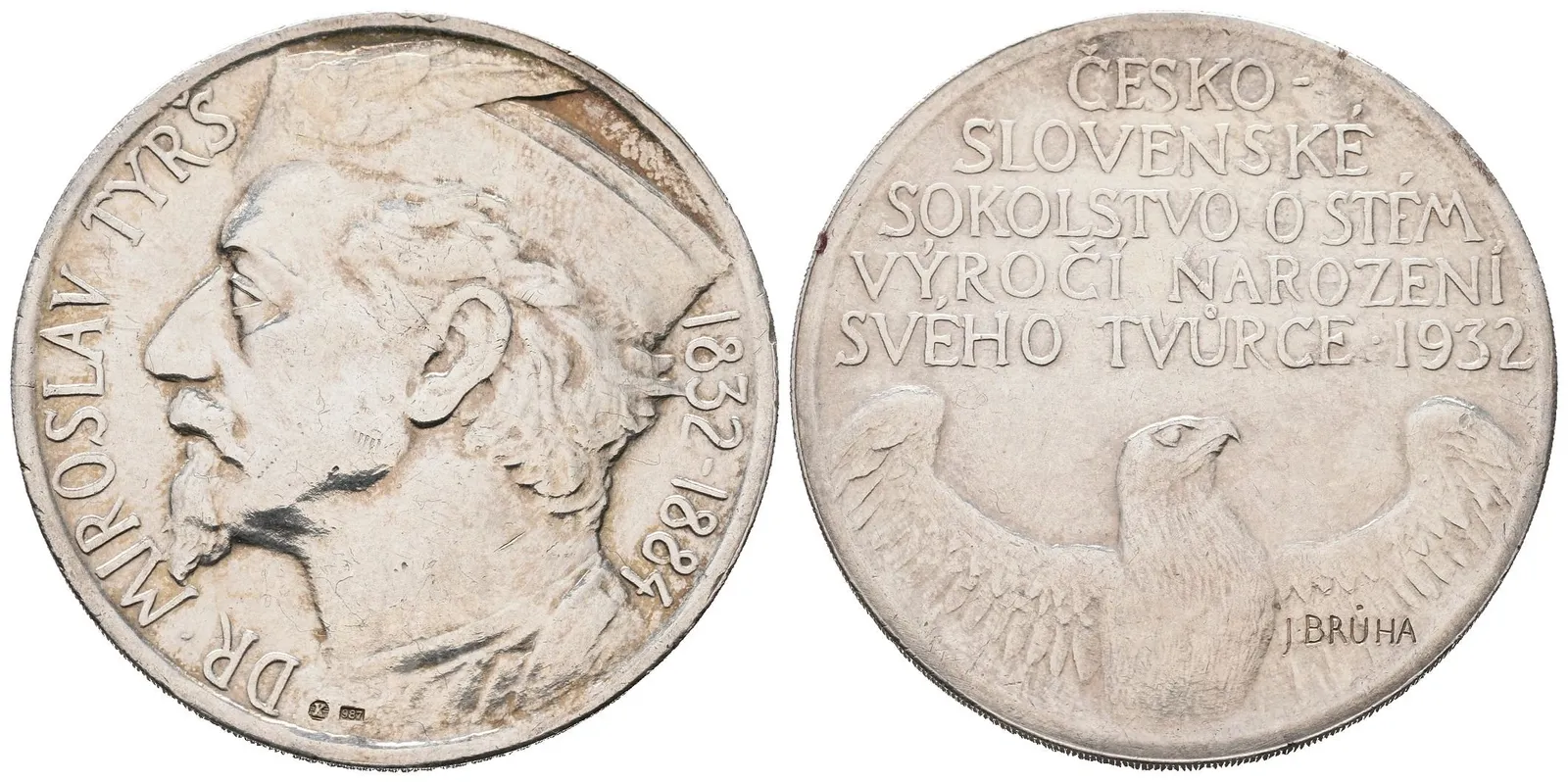 AR Medaile 1932 - Miroslav Tyrš, 100. výročí narození