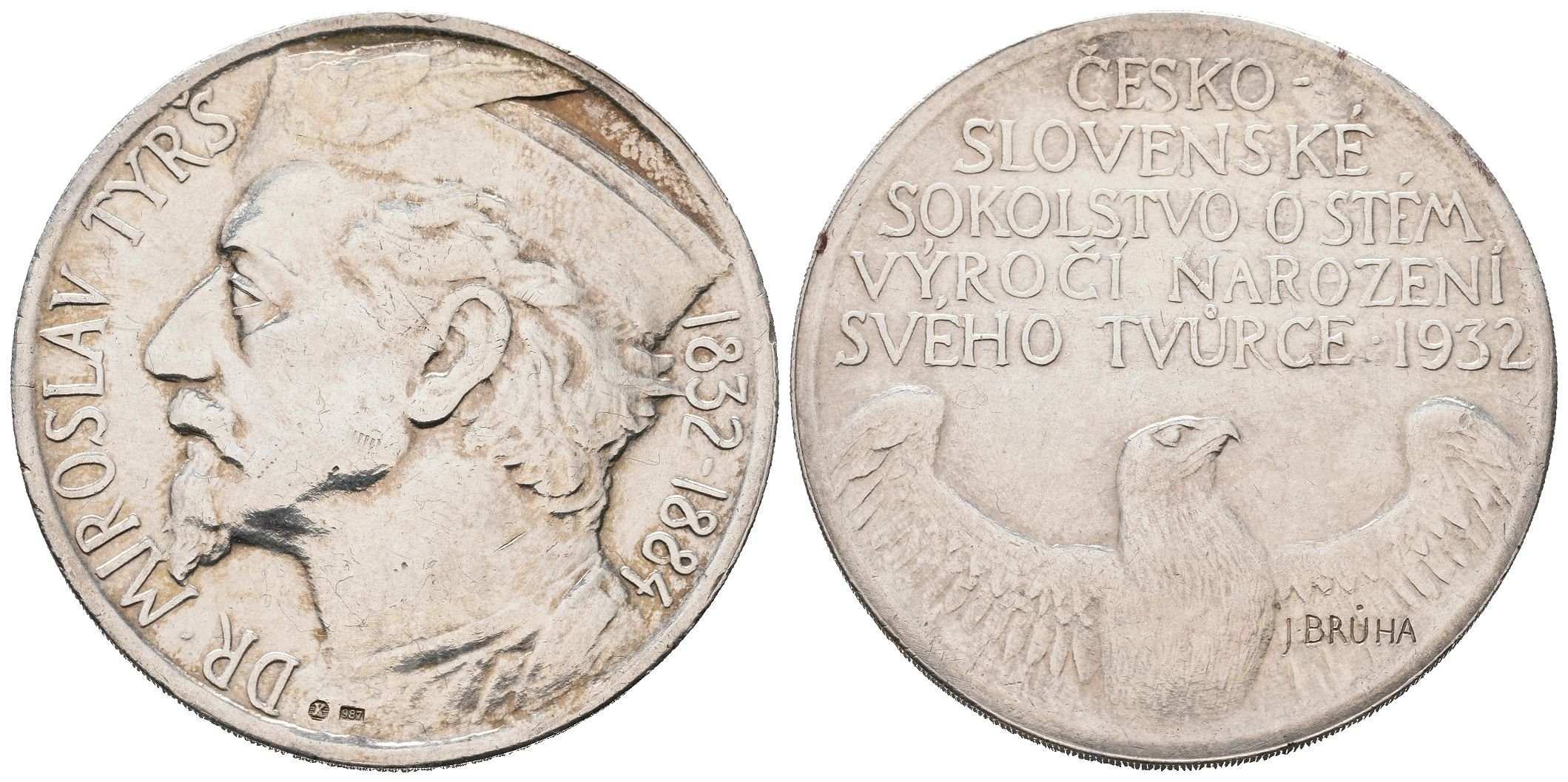 AR Medaile 1932 - Miroslav Tyrš, 100. výročí narození