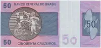 Brazílie, 50 Cruzeiros (1980), P.194c - fotografie 2