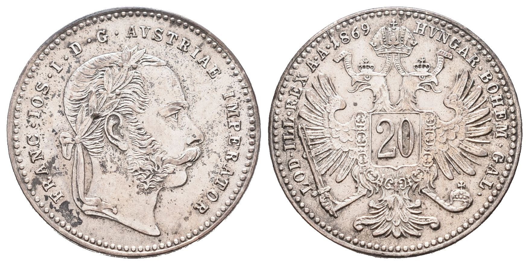 20 Krejcar 1869