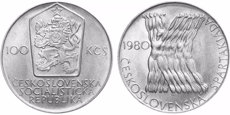 100 Kčs 1980 - Československá spartakiáda