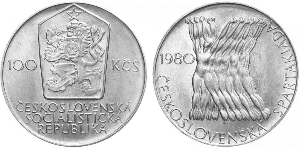 100 Kčs 1980 - Československá spartakiáda