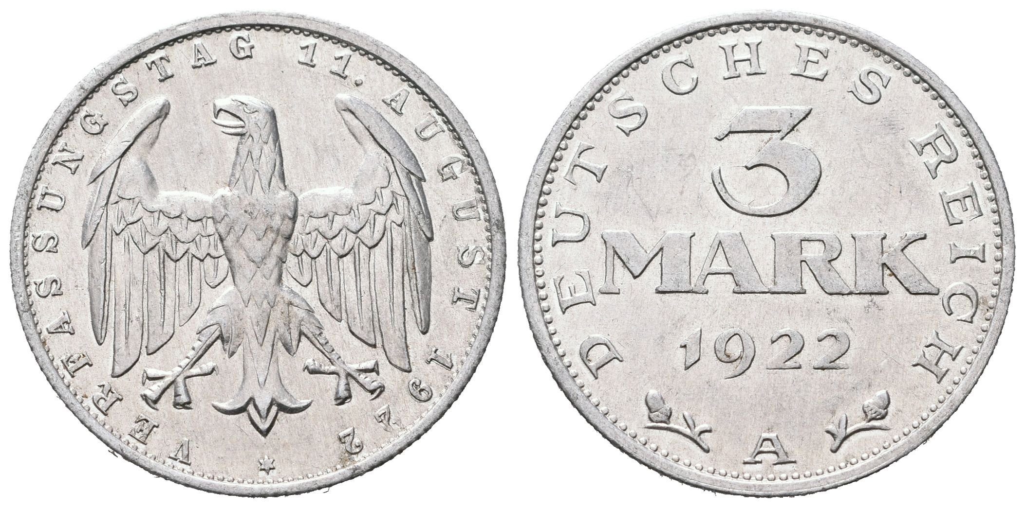 III. říše, 3 Marka 1922 A - Ústava