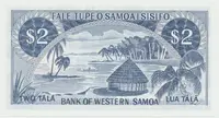 Západní Samoa, 2 Tala (1967), P.17cCS - fotografie 2