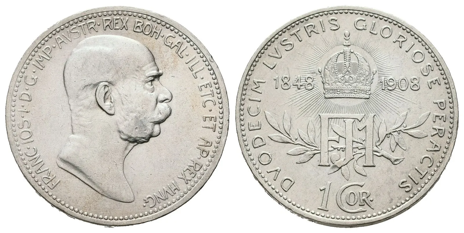 1 Koruna 1908 - jubilejní