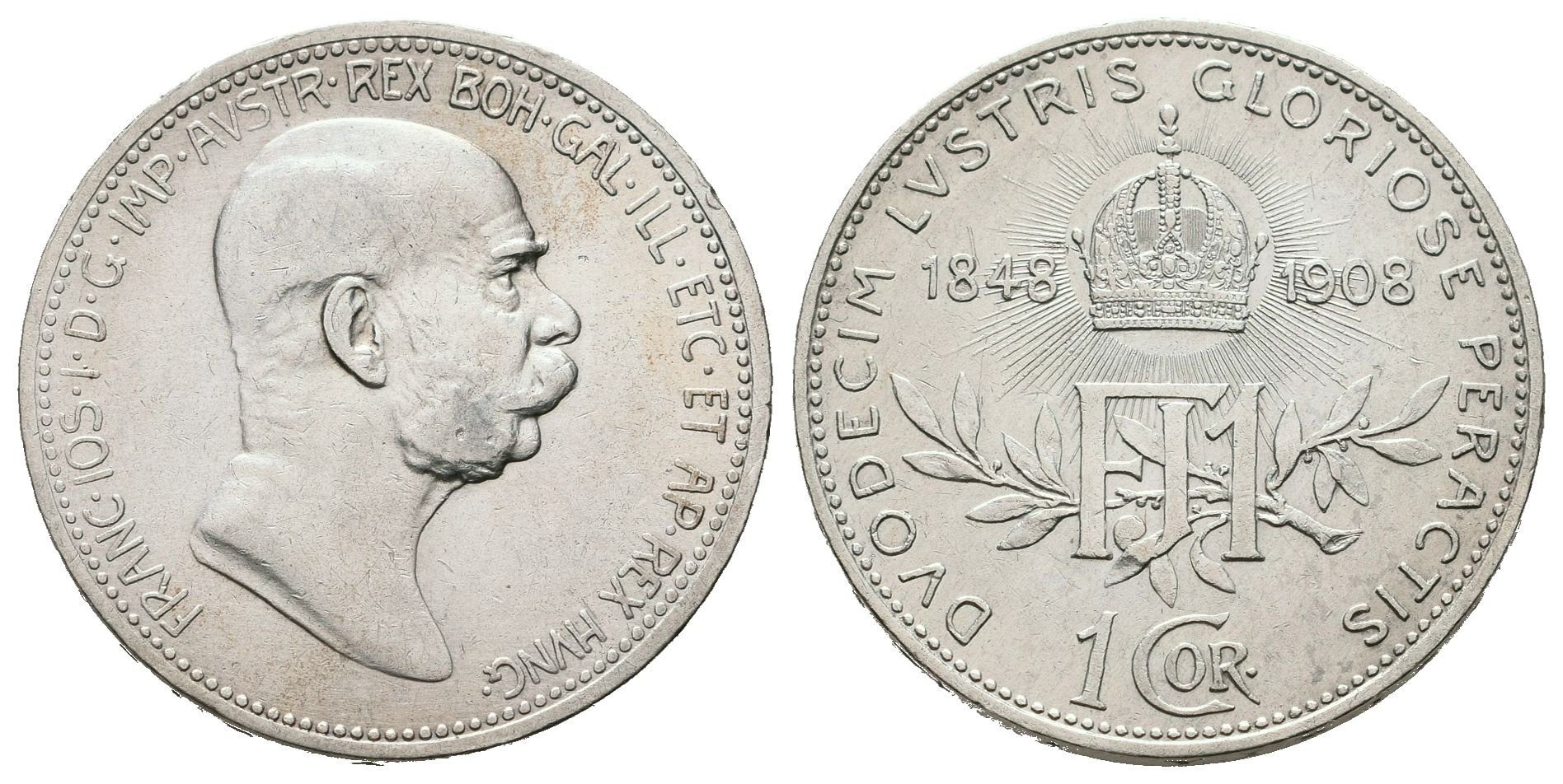 1 Koruna 1908 - jubilejní