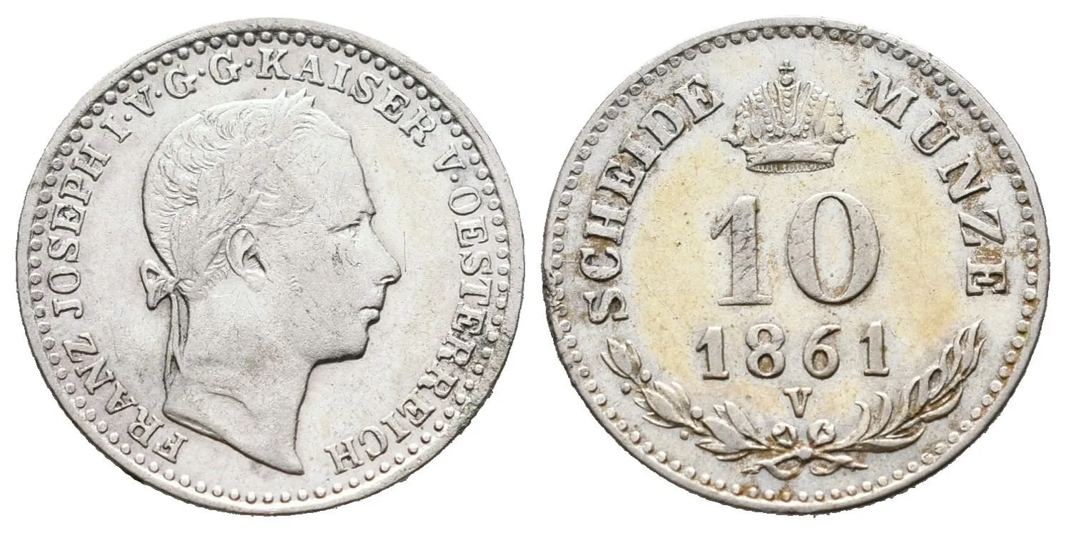 10 Krejcar 1861 V