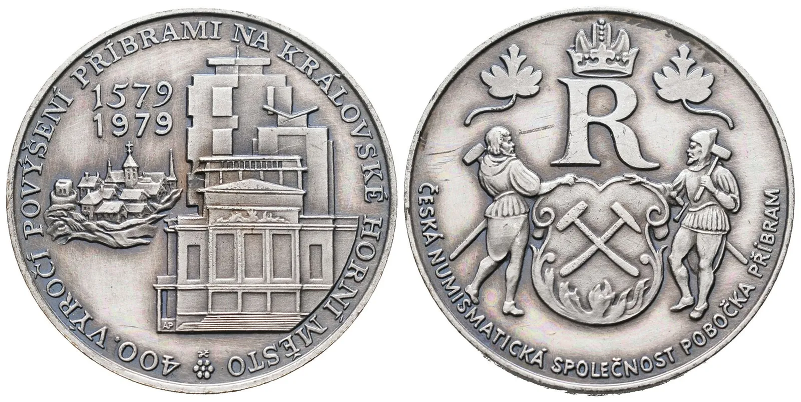AE Medaile 1979 - 400. výročí povýšení Příbrami na královské horní město