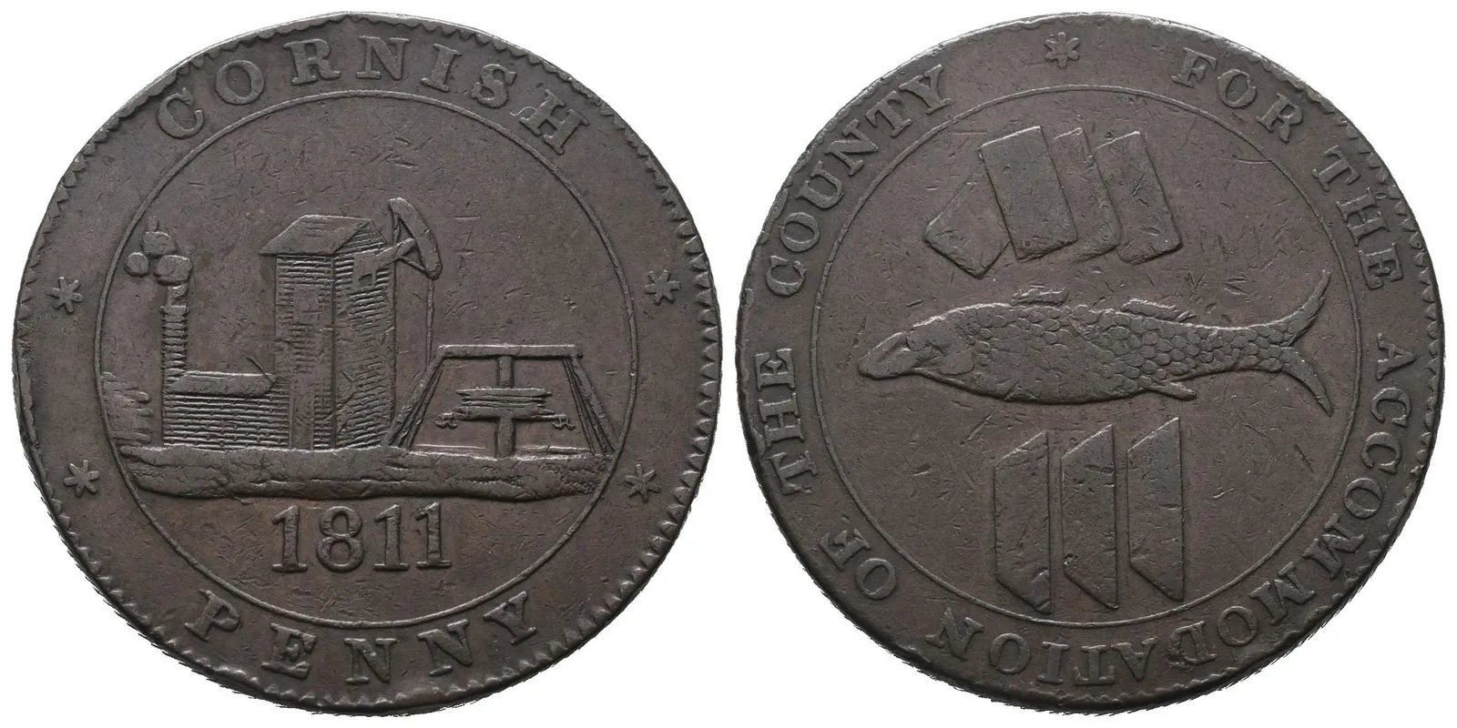 Velká Británie, Penny 1811 - Cornish