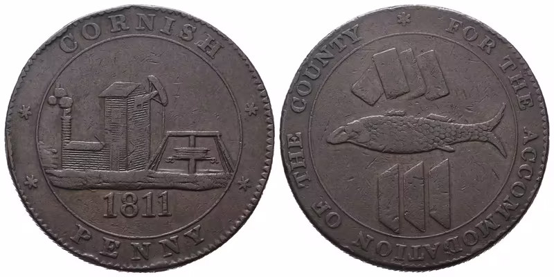 Velká Británie, Penny 1811 - Cornish
