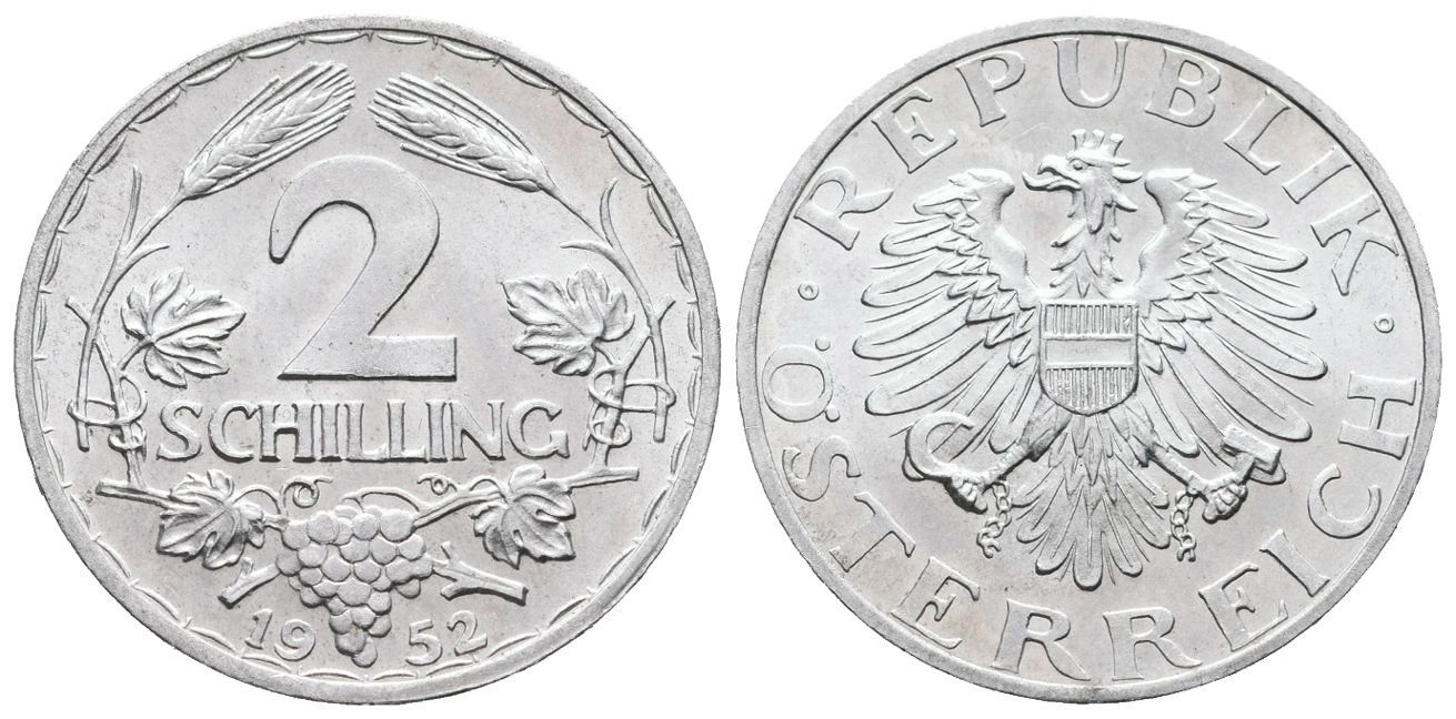 Rakousko, 2 Schilling 1952