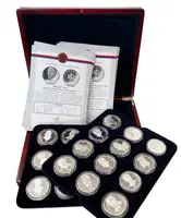 Sada - Největší osobnosti Českého národa - 24 Kusů (Ag 696g, 999/1000) + Etue, Certifikát, Proof - fotografie 7
