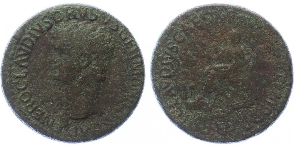 Nero Claudius Drusus, otec Germanica a Claudia — 1