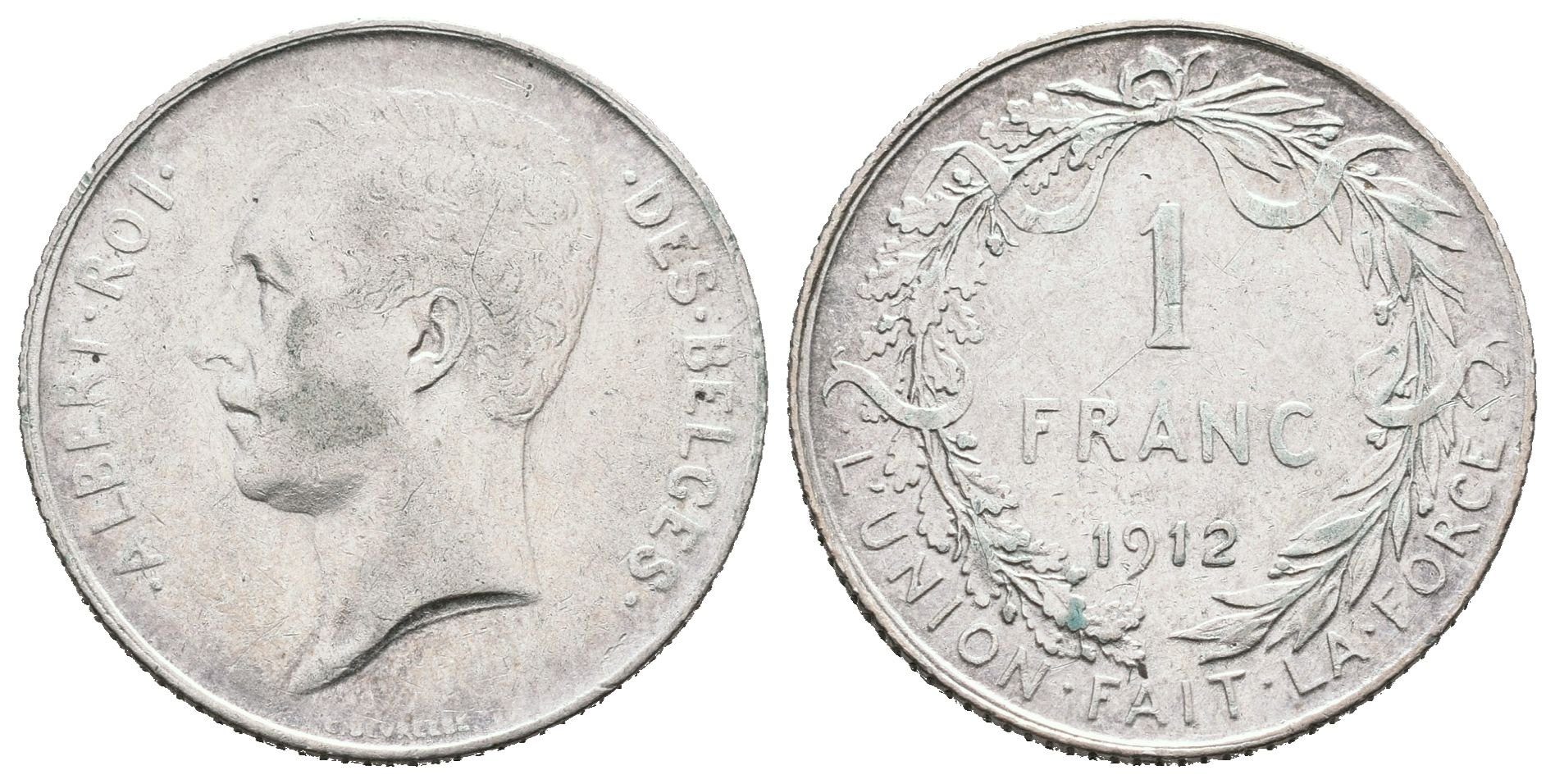 Belgie, 1 Frank 1912