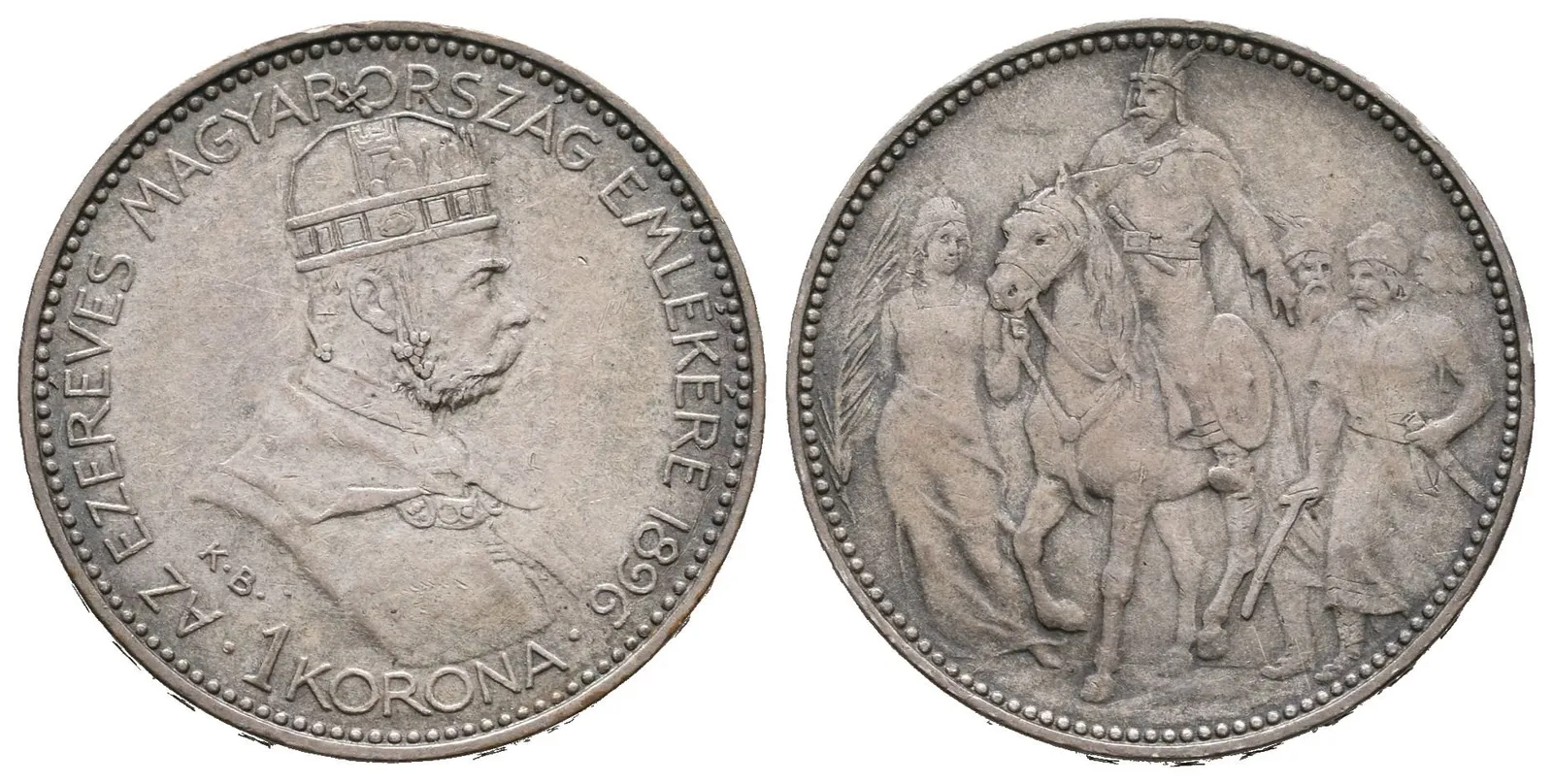 1 Koruna 1896 KB - jubilejní