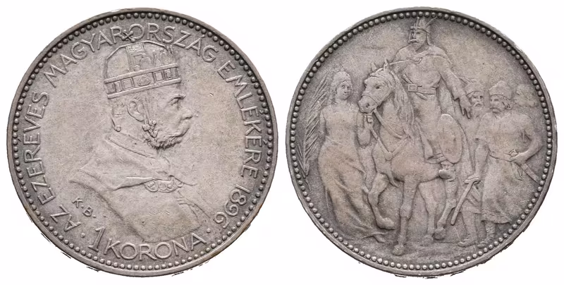 1 Koruna 1896 KB - jubilejní