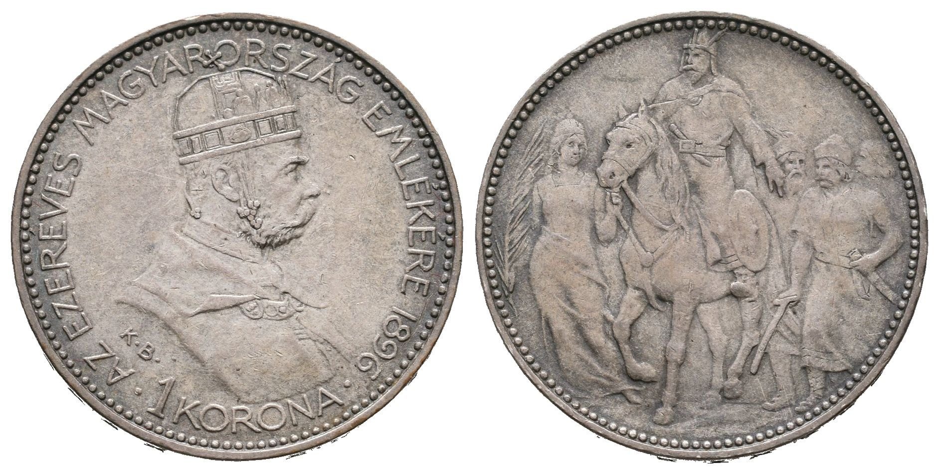 1 Koruna 1896 KB - jubilejní