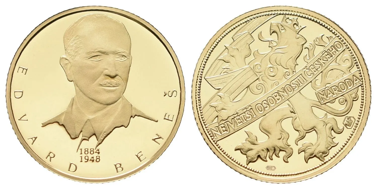 Medaile b.l. - Edvard Beneš - Největší osobnosti českého národa