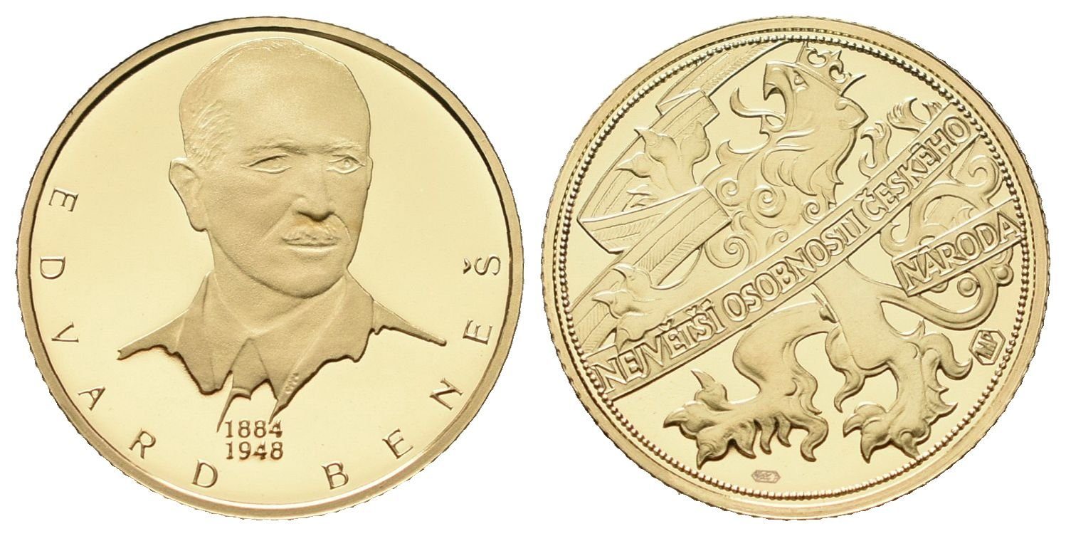 Medaile b.l. - Edvard Beneš - Největší osobnosti českého národa