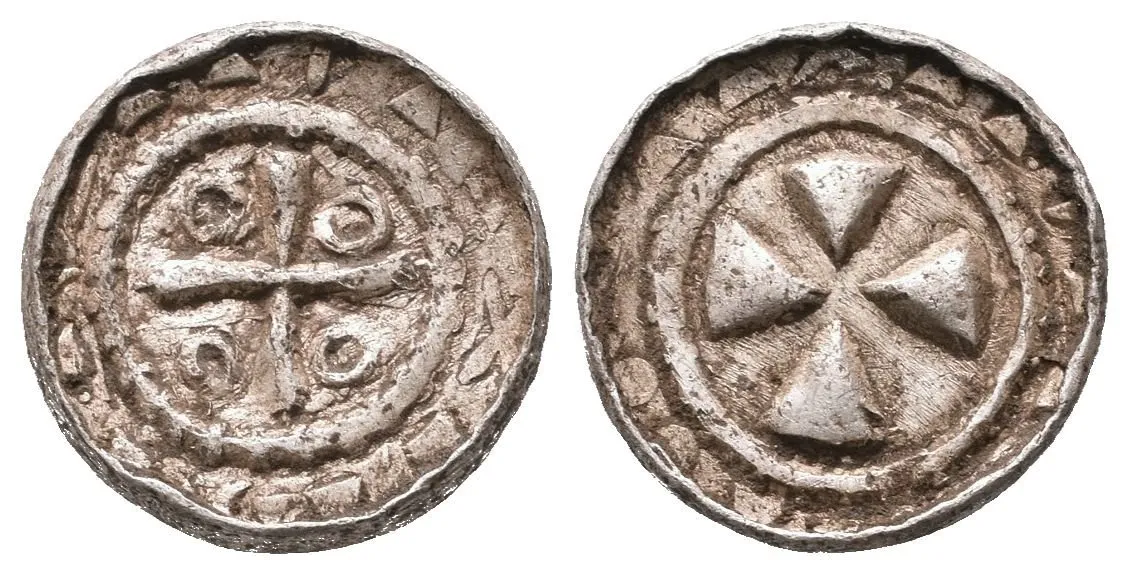 Denár (Sachsenpfennig/Randpfennig), minc. Naumburg, pod. Mol D 4:1/1, — 1