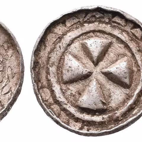 Denár (Sachsenpfennig/Randpfennig), minc. Naumburg, pod. Mol D 4:1/1,