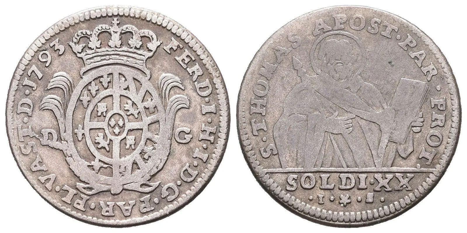 Itálie - Parma a Piacenza, Ferdinad I., 1765 - 1802 — 1