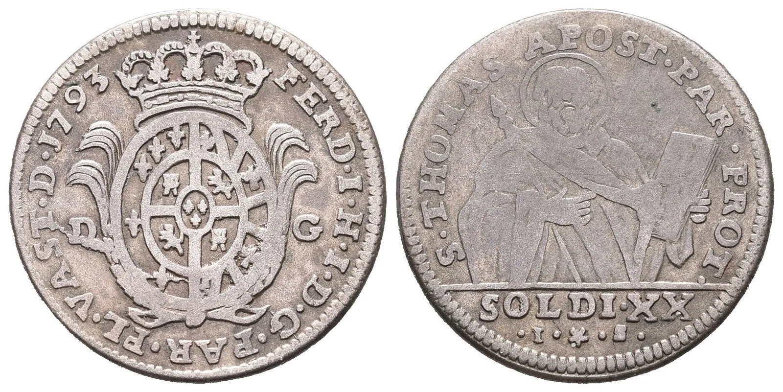 Itálie - Parma a Piacenza, Ferdinad I., 1765 - 1802 — 1