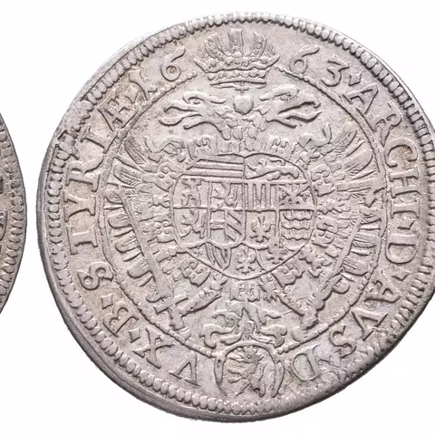 XV Krejcar 1663, Graz, Nech.2146, pěkná zachovalost, lehce prohnutý ražbou,